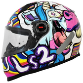 Imagem da oferta Capacete Feminino Ls2 FF358 Bubble Rosa Esportivo Fechado