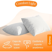 Imagem da oferta Travesseiro Emma Comfort Light Emma: Conforto acessível (50x70cm)