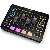 Imagem da oferta FIFINE Gaming Audio Mixer Mixer RGB para PC de Streaming com Interface de Microfone XLR Controle Individual Botão de Si