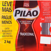 Imagem da oferta PACK - Café Torrado e Moído a Vácuo Tradicional Pilão 500g - 4 unidades de 500g