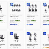 Imagem da oferta Cadeiras de Escritório Gamers e Coorporativas em Promoção