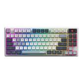Imagem da oferta Teclado Mecânico Gamer MSI Forge GK600 SKY RGB WirelessBluetooth ANSI TKL Switch Linear Branco e Cinza