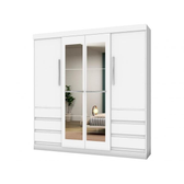 Imagem da oferta Guarda-roupa Casal com Espelho 4 Portas 6 Gavetas Araplac Atraente Sofia