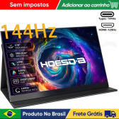 Imagem da oferta Monitor Portátil 15.6" 144Hz FHD IPS sRGB tela IPS 16:9