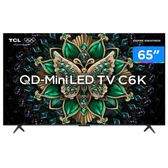 Imagem da oferta Smart TV 65" TCL 4K UHD MiniLED 65C6K 120Hz Google TV AiPQ Google Assistente 4 HDMI 2 USB