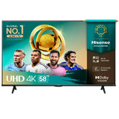 Imagem da oferta Smart TV UHD 4K Hisense DLED 58 Polegadas com Sleep Timer Entrada HDMI e Wi-Fi - 58A6NV