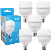 Imagem da oferta Kit 5 Lâmpadas Super Bulbo Alta Potência Led 30w 6500k - Elgin