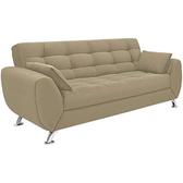 Imagem da oferta Sofá 3 Lugares Larissa II Suede Bege