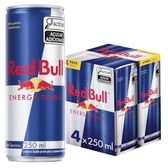 Imagem da oferta Pack de 4 Latas Red Bull Energético Energy Drink 250ml