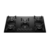 Imagem da oferta Cooktop 5 Bocas a Gás Electrolux Mesa de Vidro Efficient Grade de Aço Fosco (KE5GR) - Bivolt