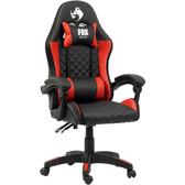 Imagem da oferta Cadeira Gamer Fox Vulpes Com Ajuste Reclinável Com Almofadas Até 110kg Vermelho