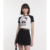 Imagem da oferta Blusa Cropped em Meia Malha com Estampa Hello Kitty