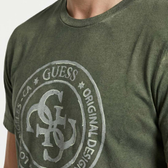 Imagem da oferta T-shirt Guess 4g Silk Relevo Verde Oliva