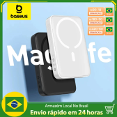 Imagem da oferta PowerBank Baseus Carregador Portátil Magnético sem Fio Tipo C Magsafe 10000mah Carregamento Rápido 20w Turbo iPhone A