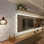 Imagem da oferta Kit 300 Placas PVC Revestimento 3D Decoracão Para Parede 25x25 cm