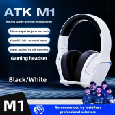 Imagem da oferta Atk m1 jogo fone de ouvido três modos sem fio headworn ps5 pc gaming fone microfone virtual 7.1 surround redução ruí