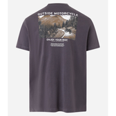 Imagem da oferta Camiseta em Meia Malha com Estampa Localizada Outside Motorcylce