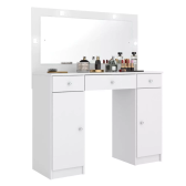 Imagem da oferta Penteadeira Camarim Com Espelho 3 Gavetas 2 Portas