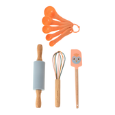 Imagem da oferta KIT UTENSÍLIOS 4 PEÇAS CORUJAS AZUL CLARO/FAIA | Tok&Stok