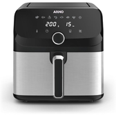 Imagem da oferta Fritadeira Sem Óleo Arno Air Fryer Mega Digital AFD7 75L Inox e Preta Painel Touch 8 Funções Antiaderente 1700W 220V