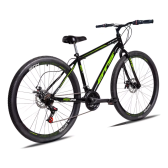 Imagem da oferta Bicicleta mountain bike GTS Feel Iron 21 Marchas Aro 29 tamanho do Quadro 17" - preto/verde