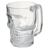 Imagem da oferta Mimo Style Caneca de Chopp em Formato de Caveira Vidro Transparente 350 ml Clássica Moderna e Durável Ideal Para Cho