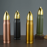 Imagem da oferta Garrafa de água criativa de aço inoxidável 17oz parede dupla termo isolado a vácuo caneca de café frasco isola