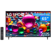 Imagem da oferta Smart TV 65" LG 4K Ultra HD webOS 25 AI Processor 4K Gen8 com Alexa 3 HDMI - TV 4K Ultra HD - 65UA8550PSA
