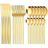 Imagem da oferta Kit Jogo Talheres 24 Peças Slim em Aço Inox