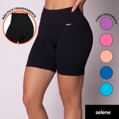 Imagem da oferta Short Selene Microfibra Academia Sem Costura Leg Legging Sem Transparência Bermuda Fitness Corrida