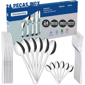 Imagem da oferta Jogo de Talheres Faqueiro Inox 24 Peças Búzios Tramontina