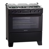 Imagem da oferta Fogão 5 Bocas Atlas Mônaco Plus com Mesa Inox e Acendimento Automático Preto Bivolt