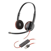 Imagem da oferta Headset Poly Blackwire C3220 Driver 28mm USB Stereo Preto - 80S02A6