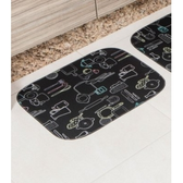 Imagem da oferta Tapete Cozinha Base Antiderrapante Tapetes Junior Preto