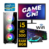 Imagem da oferta Black Friday! PC Gamer Completo Intel Core i5 HD 500GB 8GB Ram Monitor 19" com Kit Gamer