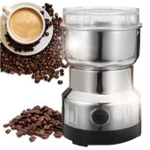 Imagem da oferta Moedor De Café Grãos Sementes Elétrico Automático Gourmet Profissional Em Aço Inox 110v