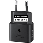 Imagem da oferta Samsung Carregador de parede Super Rápido 45W (Cabo USB-C) Super Rápido para Galaxy S23 S24 S25 Z Flip Fold 6 5 4 S22
