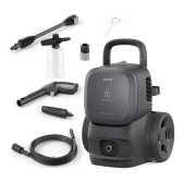 Imagem da oferta Lavadora de Alta Pressão Electrolux 1850PSI 1500W Potência com Canhão de Espuma PowerWash EWS1850P Preta Lava Jato La
