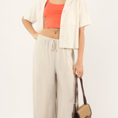 Imagem da oferta Regata cropped de algodão com decote u - Laranja