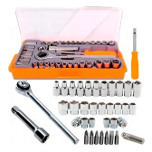 Imagem da oferta Jogo De Bits E Soquetes Sparta Com Chave Catraca - 40 Peças