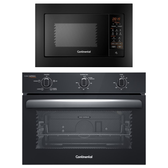 Imagem da oferta Torre de Cocção com Micro-ondas de Embutir 27L Preto (MC2EP) + Forno de Embutir Elétrico 50L (OC4EM) Continental - Sh