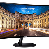 Imagem da oferta Monitor Curvo Samsung 27" Full HD Lc27f390 HDMI VGA Freesync Preto - Série Cf390