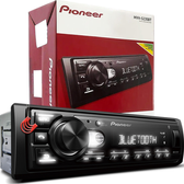 Imagem da oferta Aparelho Pioneer Toca MP3 Player Auto Som Automotivo Bluetooth Usb RCA Radio FM Potencia MVH-S235BT