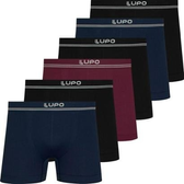Imagem da oferta Kit 6 Cuecas Boxer Lupo Masculina Cueca Microfibra Sem Costura Box Original