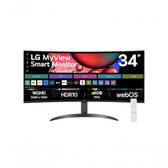 Imagem da oferta Monitor LG UltraWide Streaming 34SR60QC-B Tela curva WQuadHD (3440 x 1440) 21:9 de 34" WebOS ThinQ Home Air Play Screen