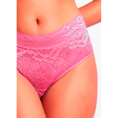 Imagem da oferta Calcinha Cintura Alta em Renda Maya ROSA PINK - Descubra as melhores e mais confortáveis lingeries Confira! |