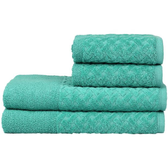 Imagem da oferta Jogo de Toalhas de Banho e Rosto Atlântica 100% Algodão Finesse Verde Mediterrâneo 4 Peças