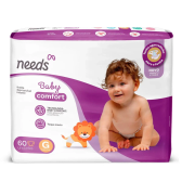 Imagem da oferta Fralda Needs Baby Comfort G 60 Unidades