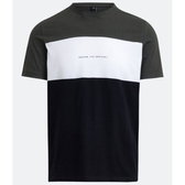 Imagem da oferta Camiseta Regular em Bloco de Cores e Estampa Lettering Tam P