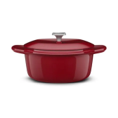 Imagem da oferta Panela de Ferro Fundido Esmaltado Caçarola Electrolux Expert 24cm Vermelha